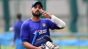 Indian opener Murali Vijay injured in a Ranji Trophy match against Andhra