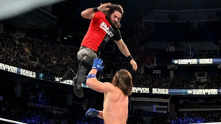 Image result for seth rollins aj styles