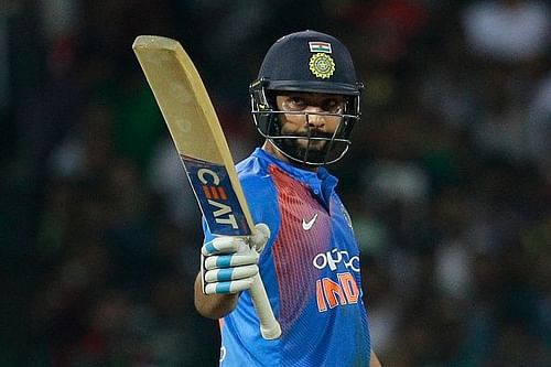 Rohit Sharma smashed his fourth T20I century to set-up India's formidable total