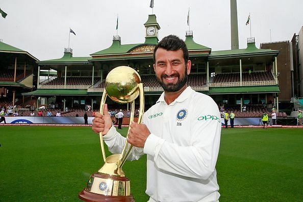 Cheteshwar Pujara was adjudged the man of the series