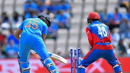 Rohit Sharma was dismissed early in the innings