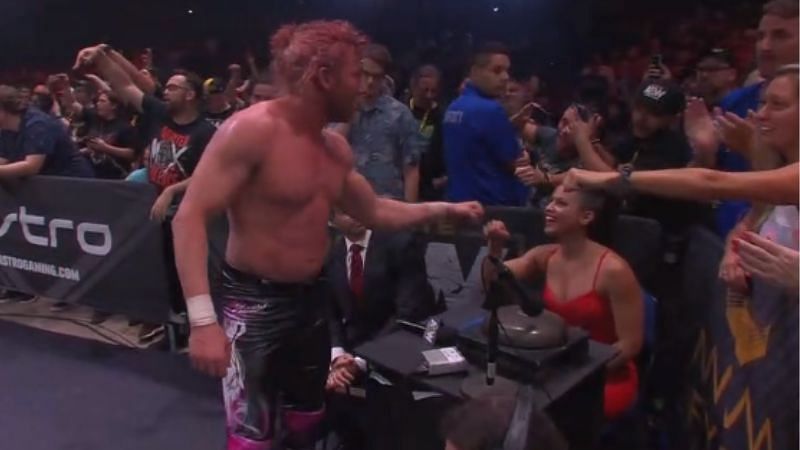 Dasha Fuentes was at ringside throughout the pay-per-view