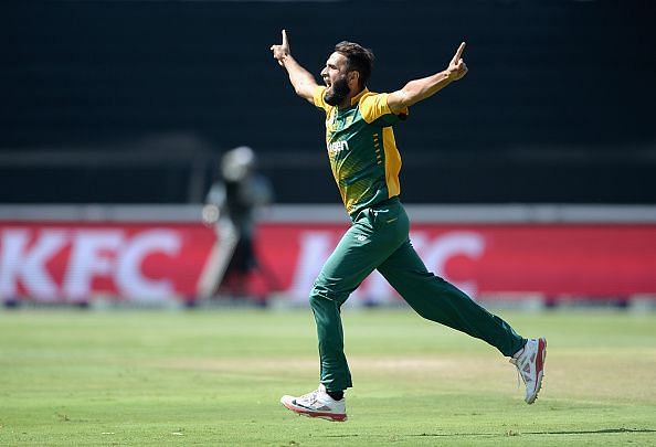 Imran Tahir celebration