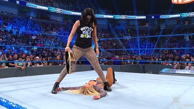 Bayley standing tall in the main event