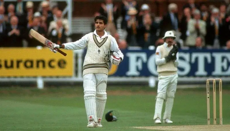 Sourav Ganguly soaks in the applause.