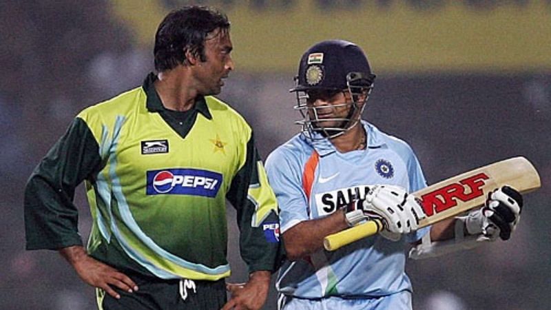 Sachin Tendulkar and Shoaib Akhtar duelled frequently in India-Pakistan contests