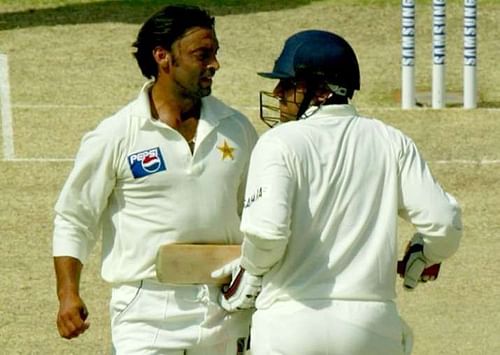 Shoaib Akhtar has been involved in many fiery battles with Indian batsmen