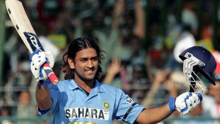 MS Dhoni smashed the ball to parts of the ground en route his highest ODI score in Jaipur. Credits: India Today