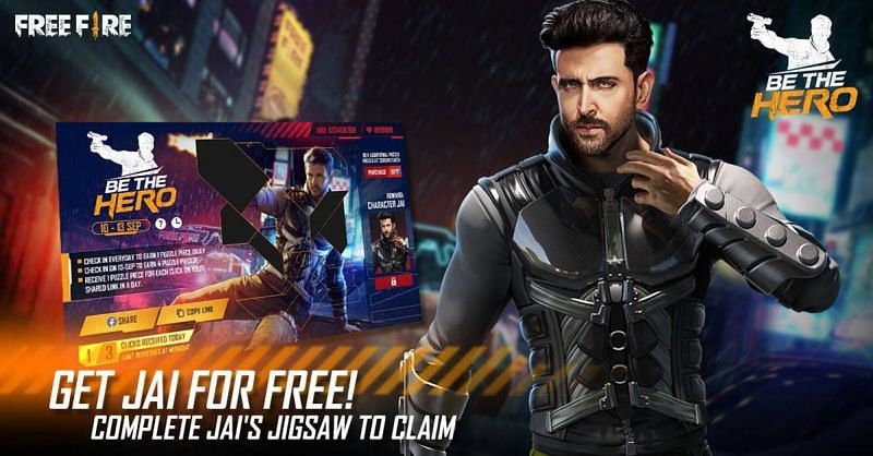 Free Fire has introduced a new character, Jai