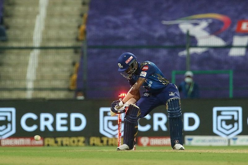 Hardik Pandya was the last batsman to get out hit wicket (Image courtesy: IPLT20.com)