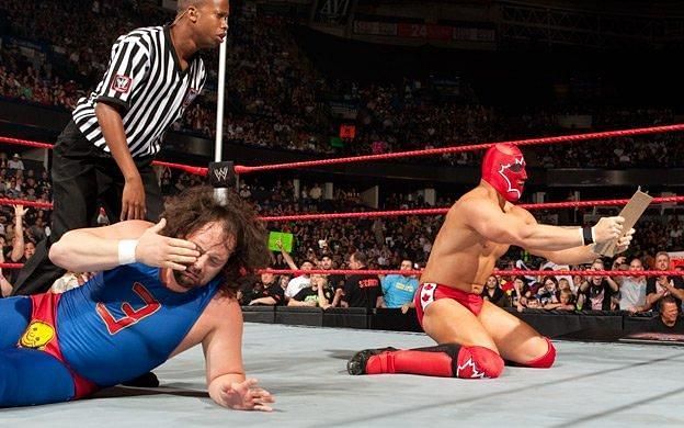 The Miz as the Calgary Kid[Pc: WWE.com]