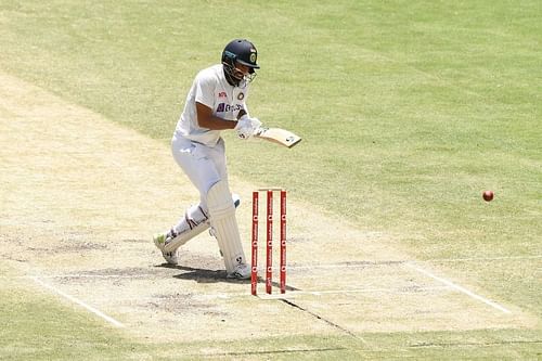 Cheteshwar Pujara took numerous blows on the body during India's second innings of the Brisbane Test