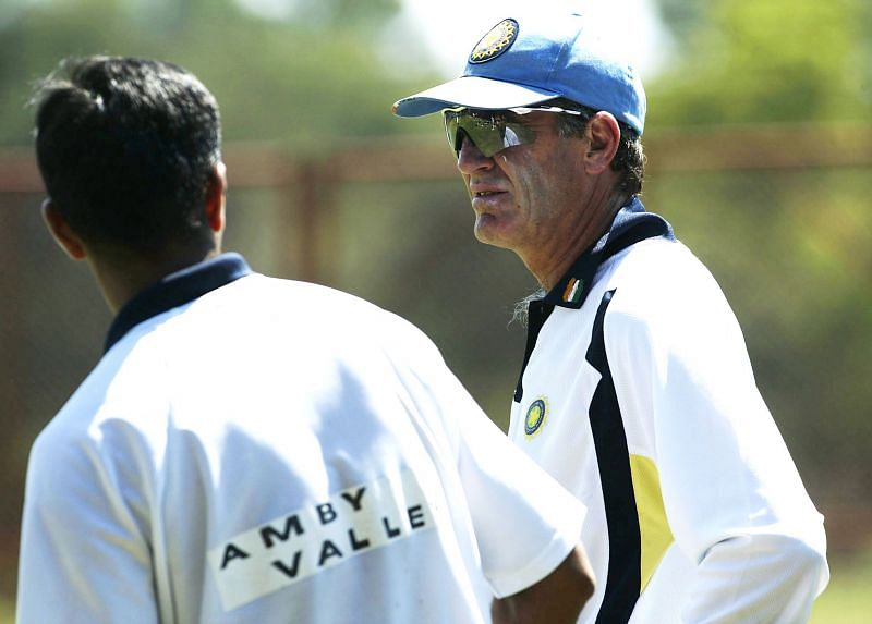 Rahul Dravid (left) was instrumental in bringing in John Wright as the Indian coach in 2000.