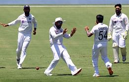 India rally with five wickets, but Australia’s tail take them to 369 at Lunch