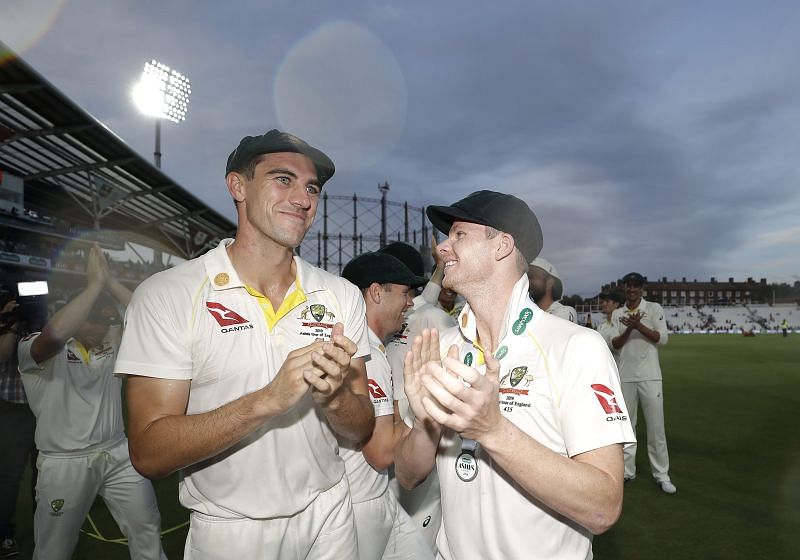 Pat Cummins (L) & Steve Smith