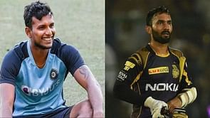 "You're far too kind Nattu"- Dinesh Karthik sends a message to T Natarajan