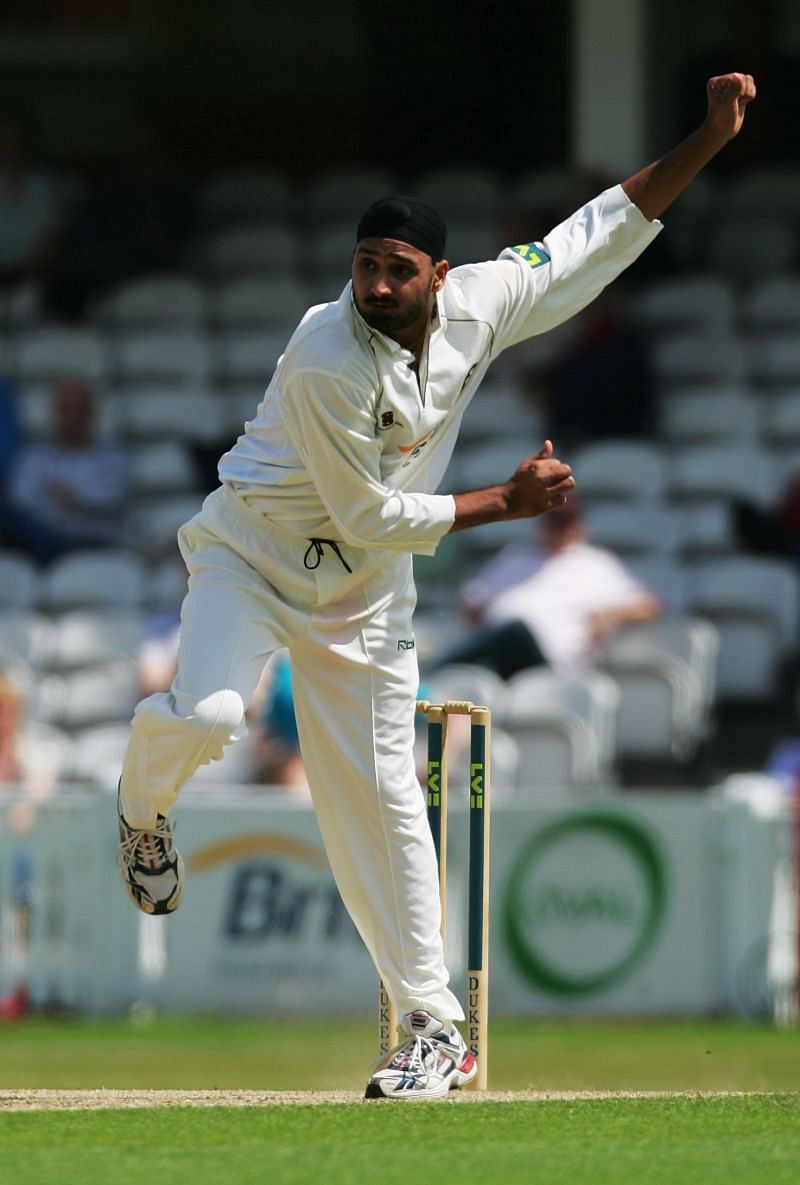 Harbhajan Singh in action for Surrey
