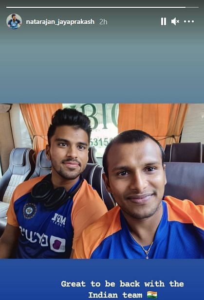 T Natarajan has joined the Indian T20I squad