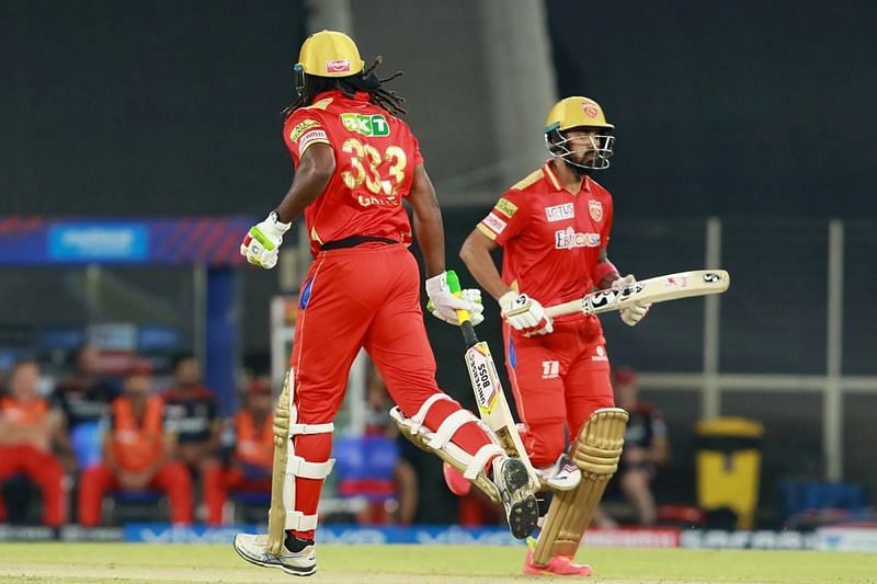 Chris Gayle and KL Rahul Pic: IPLT20.COM