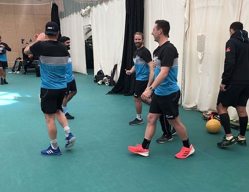 Kane Williamson linked up with his Kiwi teammates. (Image Courtesy: Blackcaps on Twitter)