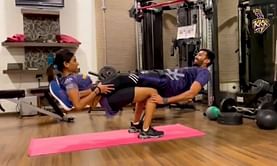 Watch: Sandeep Warrier pulls off insane workout challenge with wife Aarathy