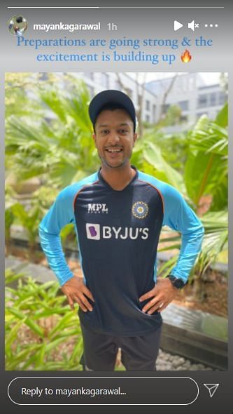 Mayank Agarwal (Credit: Instagram)