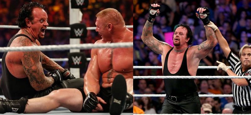 WWE SummerSlam में ब्रॉक लैसनर और द अंडरटेकर