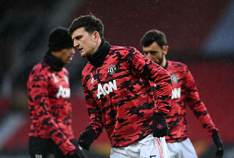 Manchester United pre-match training
