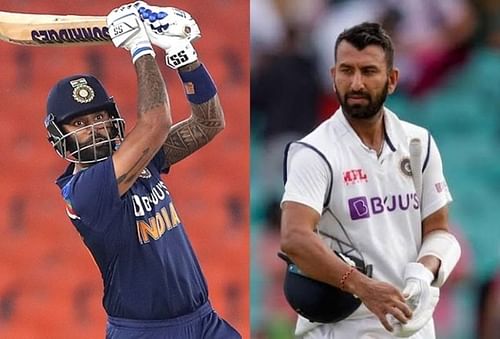 Suryakumar Yadav and Cheteshwar Pujara