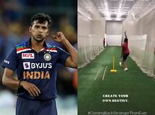 Watch: T Natarajan trains in indoor nets after recovering from injury