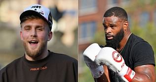 "You should be thanking me, son" - Jake Paul claims Tyron Woodley is being paid "four times more" than his highest UFC payout