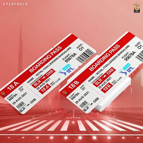 RCB set to reach UAE on August 29 (Pic: @RCBTweets Twitter)