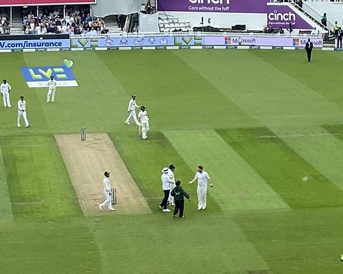 Scenes during the fourth Test between England and India. (Credits: Twitter)