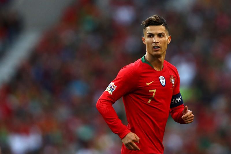 &lt;a href=&#039;https://www.sportskeeda.com/player/cristiano-ronaldo&#039; target=&#039;_blank&#039; rel=&#039;noopener noreferrer&#039;&gt;Cristiano Ronaldo&lt;/a&gt; at Portugal v Netherlands - UEFA Nations League Final