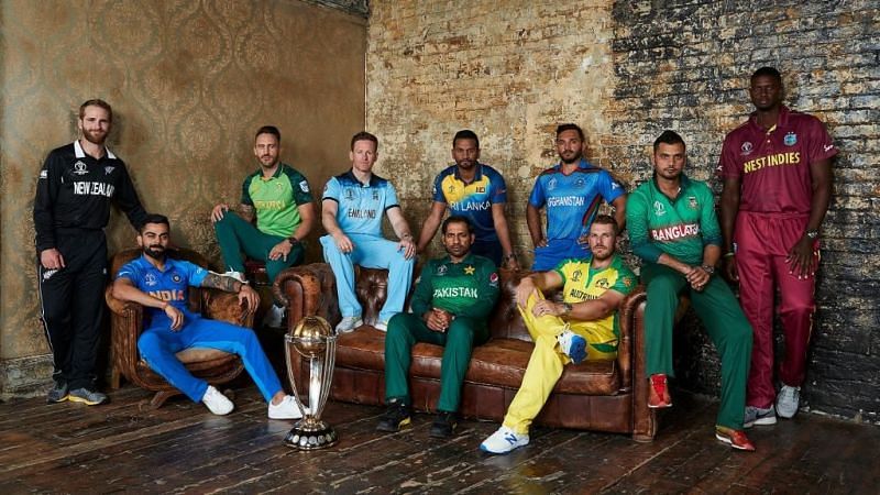 Captains pose before the 2019 World Cup. (Credits: Twitter)
