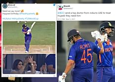 "Mujeeb theek ho jana bhai Sunday tak" - Fans react after India's critical net run-rate boosting win against Scotland