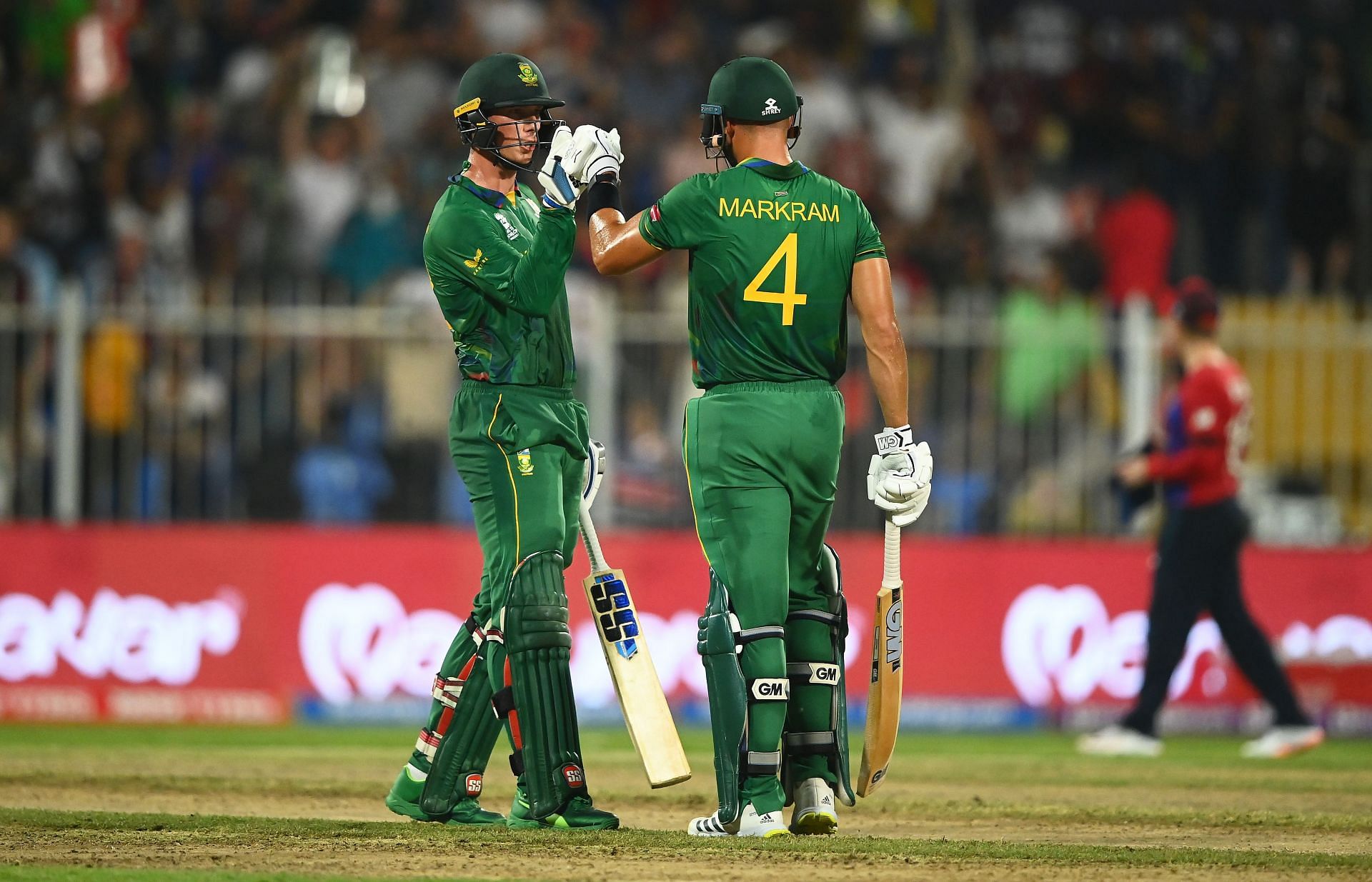 Rassie van der Dussen and Aiden Markram notched up blazing half-centuries that helped South Africa post 189/2 in their 20 overs against England on Saturday.