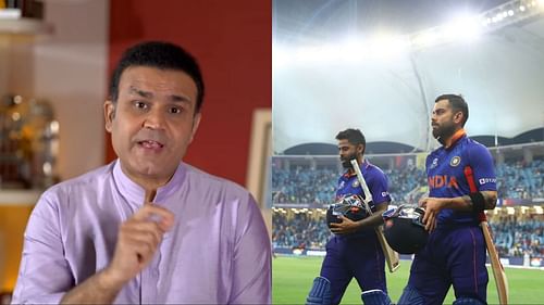 Virender Sehwag (L) thinks India should play 'brave cricket' (Image Source: Instagram)