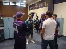T20 World Cup 2021: [In Pictures] Scotland thank Virat Kohli & Co. for visiting their dressing room