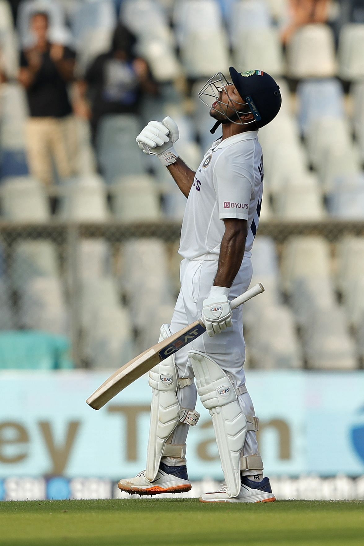 Mayank Agarwal was on-song with his sheer stroke-making against New Zealand today.