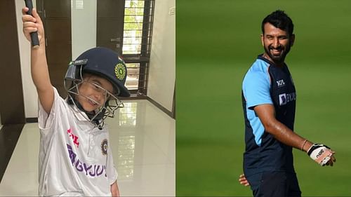 Cheteshwar Pujara posted a picture of his daughter Aditi on Instagram earlier today