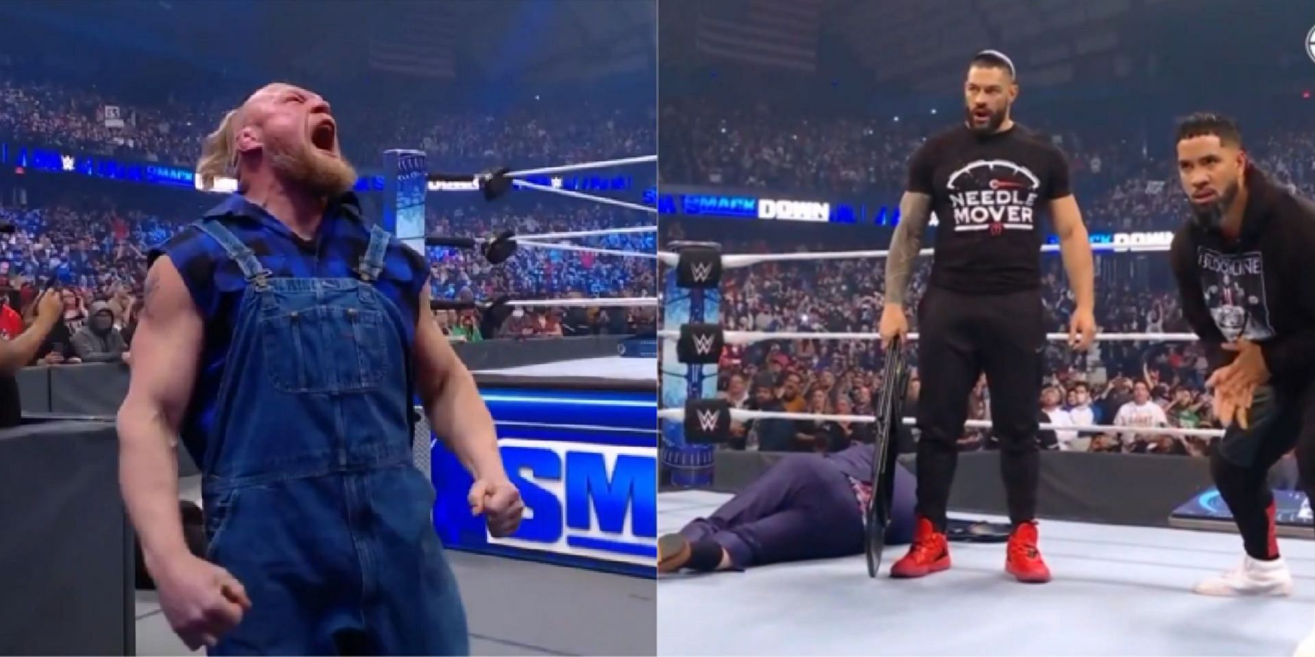 WWE SmackDown में ब्रॉक लैसनर का दबदबा रहा