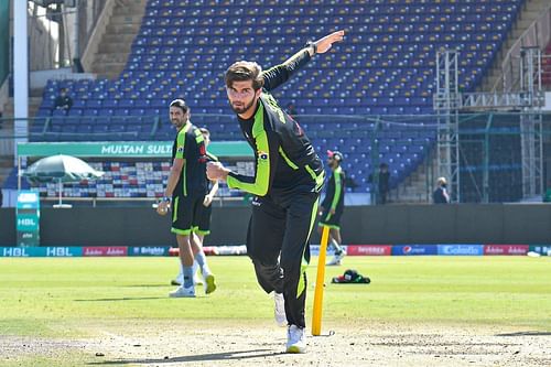 Shaheen Afridi of Lahore Qalandars. Courtesy: PSL Twitter