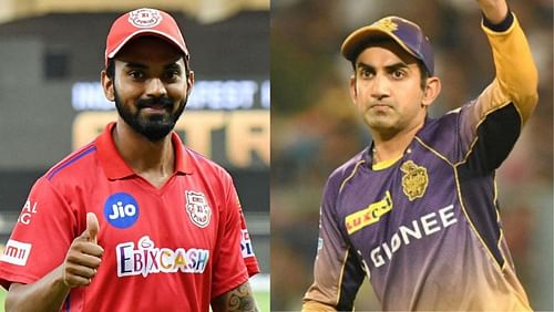 KL Rahul (left) and Gautam Gambhir.