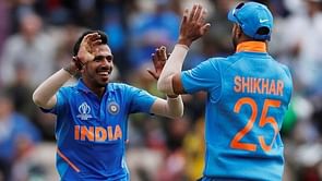 Yuzvendra Chahal trains with Shikhar Dhawan and Ravindra Jadeja ahead of South Africa ODIs