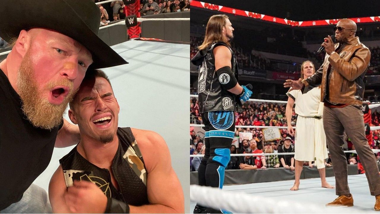 WWE Raw के इस हफ्ते के ओपनिंग सैगमेंट में ब्रॉक लैसनर नजर आए थे