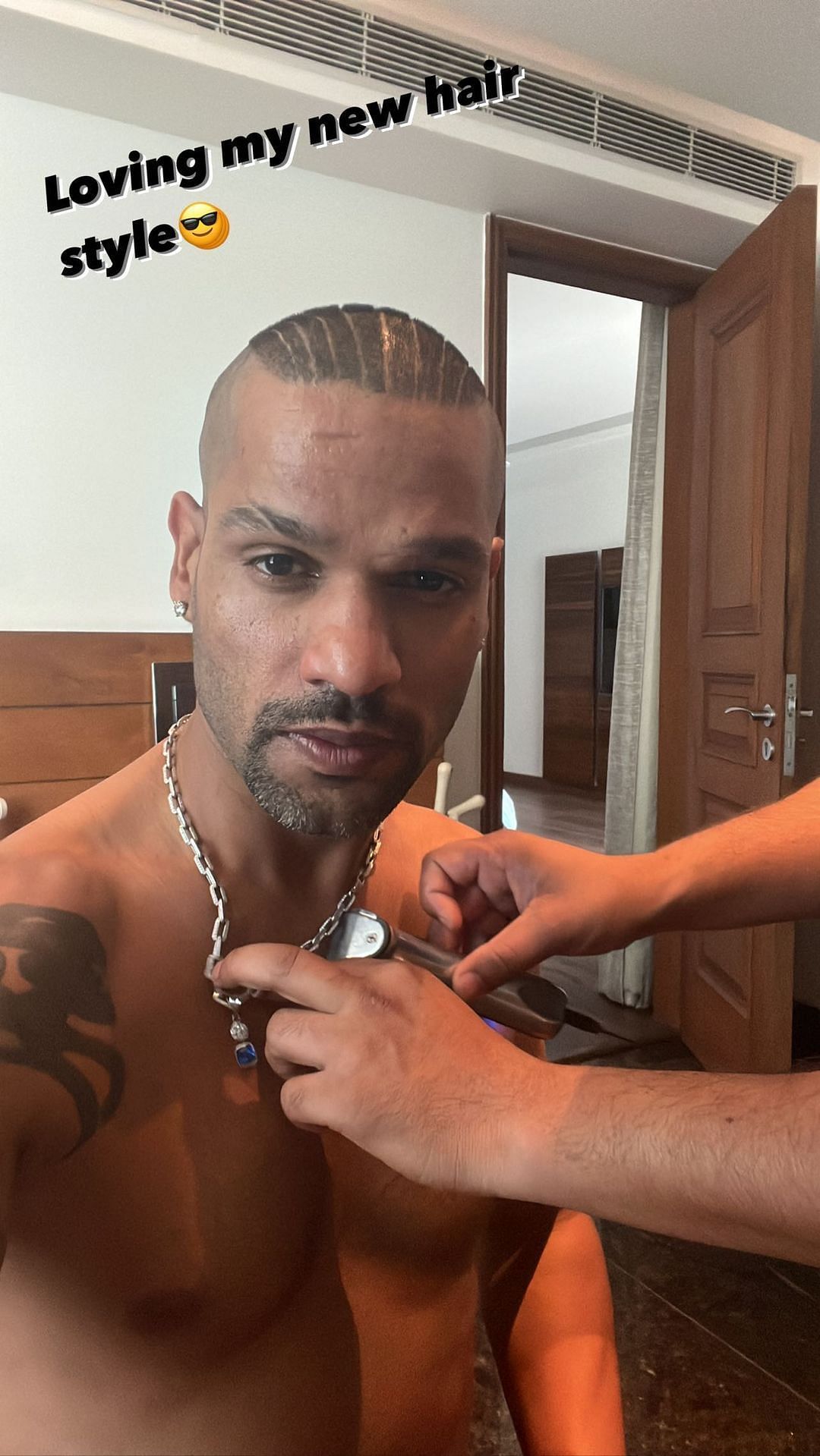 Image source: Shikhar Dhawan's Instagram story