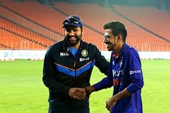 "Captain ka hukum sarankhon par" - Yuzvendra Chahal's hilarious response to Rohit Sharma's 'bhag kyu nahi raha' comment