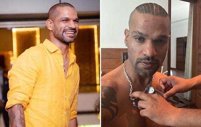 "Loving my new hairstyle" - Team India's Shikhar Dhawan flaunts his new look