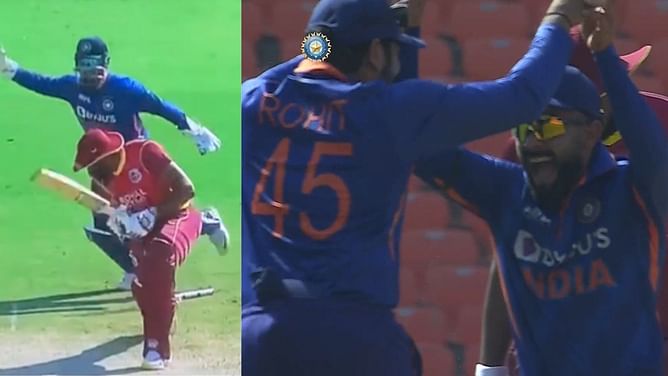 [Watch] Virat Kohli's plan helps Yuzvendra Chahal castle Kieron Pollard for a golden duck in 1st India vs West Indies ODI